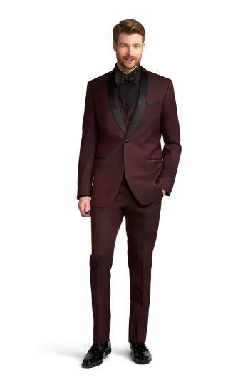 Burgundy Camden Tuxedo