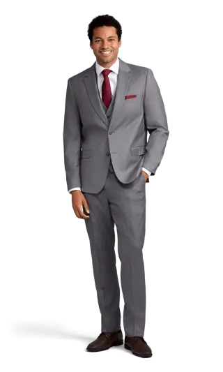Grey Stretch Suit Separates