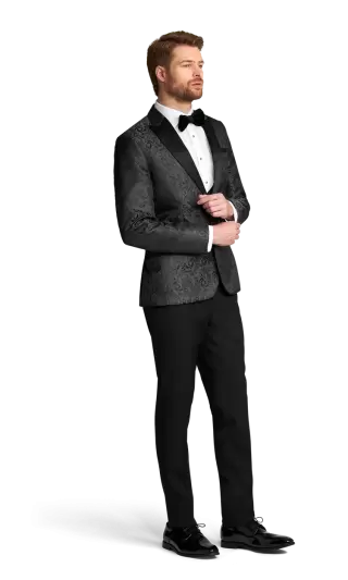 Black Paisley Chase Tuxedo