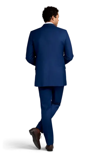 cobalt blue stretch suit separates