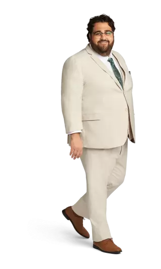 Tan Stretch Suit Separates