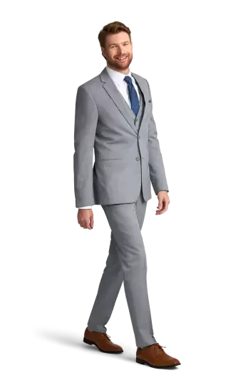 Heather Grey Performance Suit