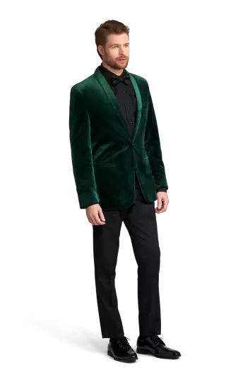 Green Velvet Brooklyn Tuxedo