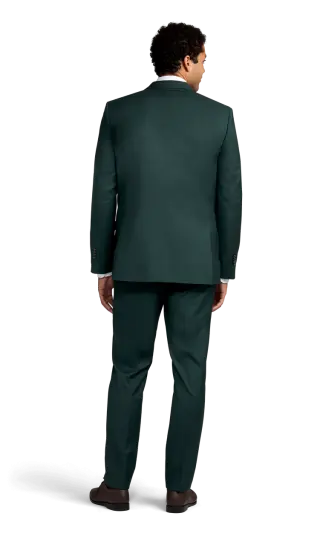 green stretch suit separates