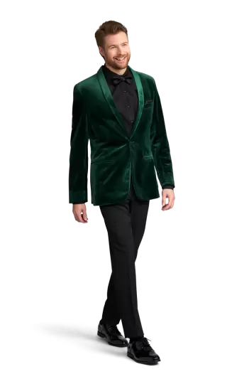 Green Velvet Brooklyn Tuxedo