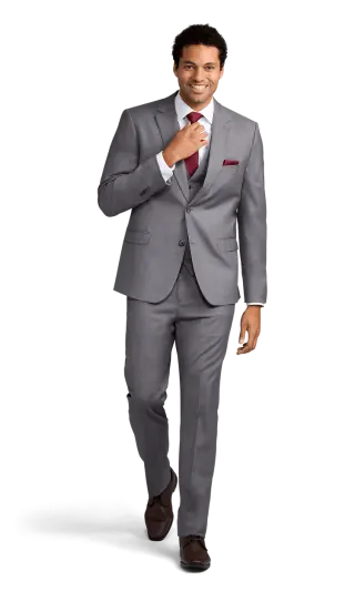 Grey Stretch Suit Separates